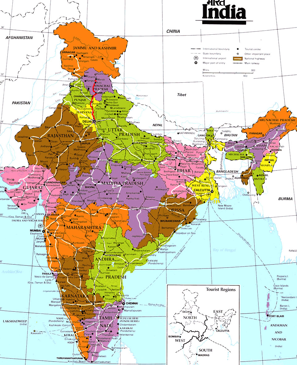 Map Of India Regions Political And State Map Of India Images