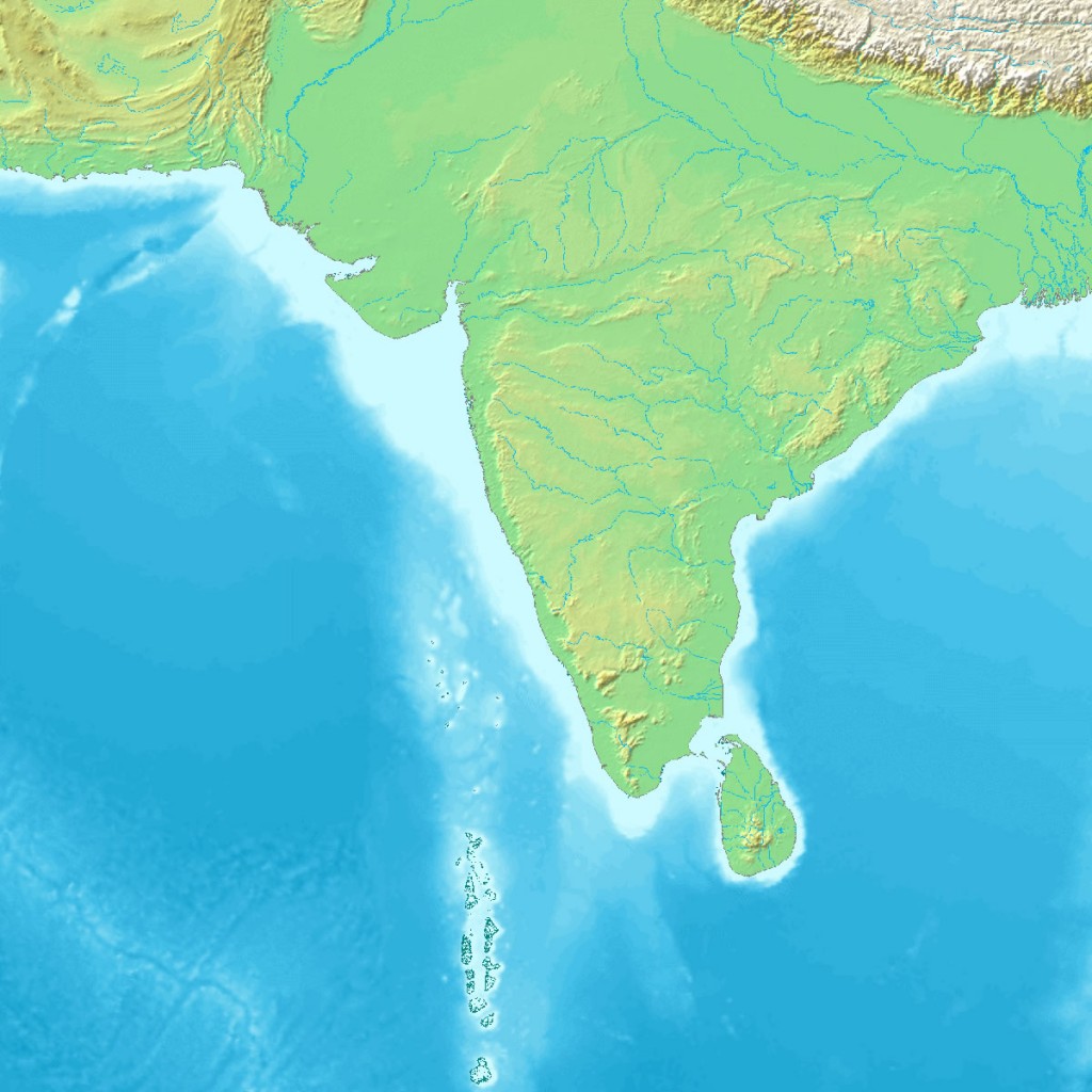 Topographic India Map - Maps Of India