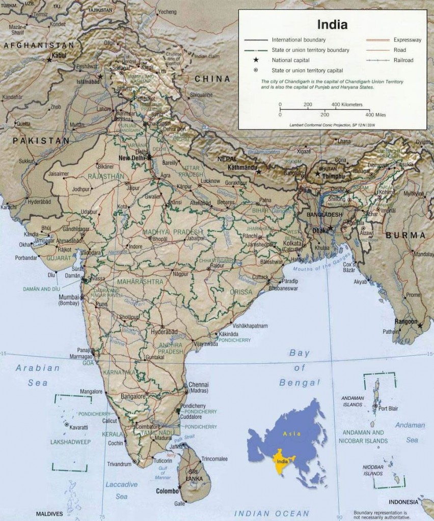 india-map - Maps of India