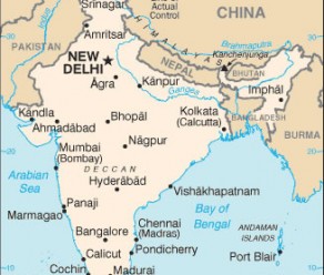 Rivers and lakes India map - Maps of India